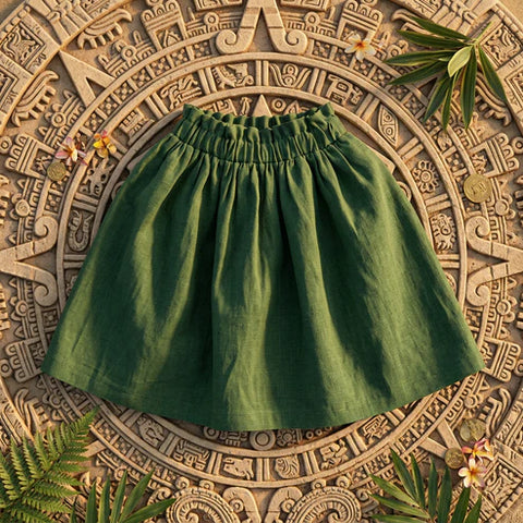 Girl's Casual Loose Midi Skirt For Summer (TZ228)