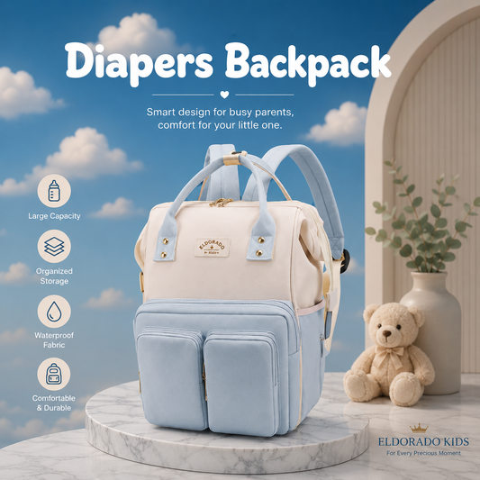 Sac à dos à langer multifonctionnel avec isolation