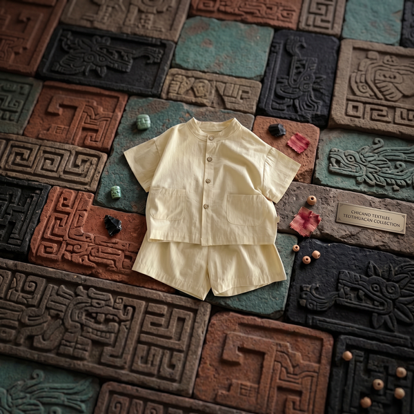Cotton Checkered Baby Suit  (1-3 Years Old)