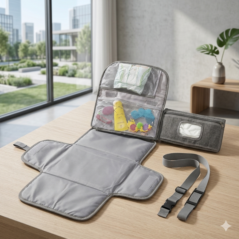 Portable Diaper Changing Pad & Bag