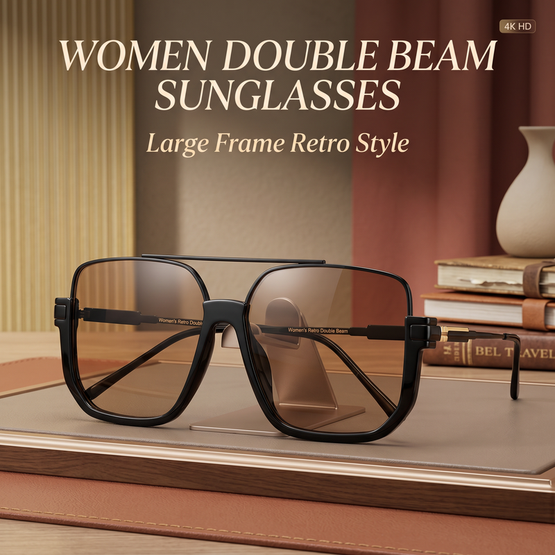 Oversized Retro Sunglasses for Women