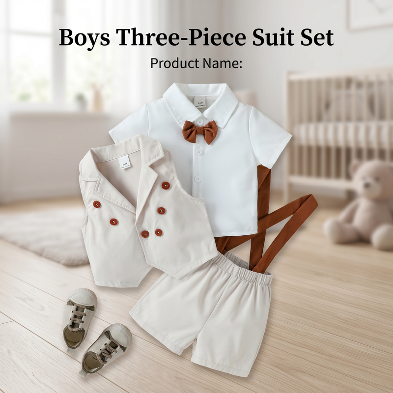 Boys 3-Piece Cardigan Set