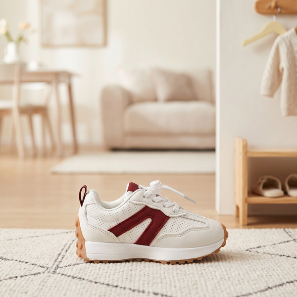 A  white/Red sneakers