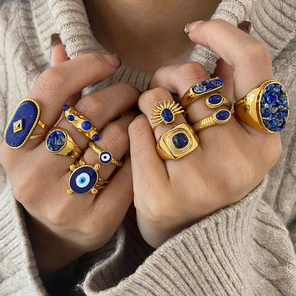 Ring with Natural Stone