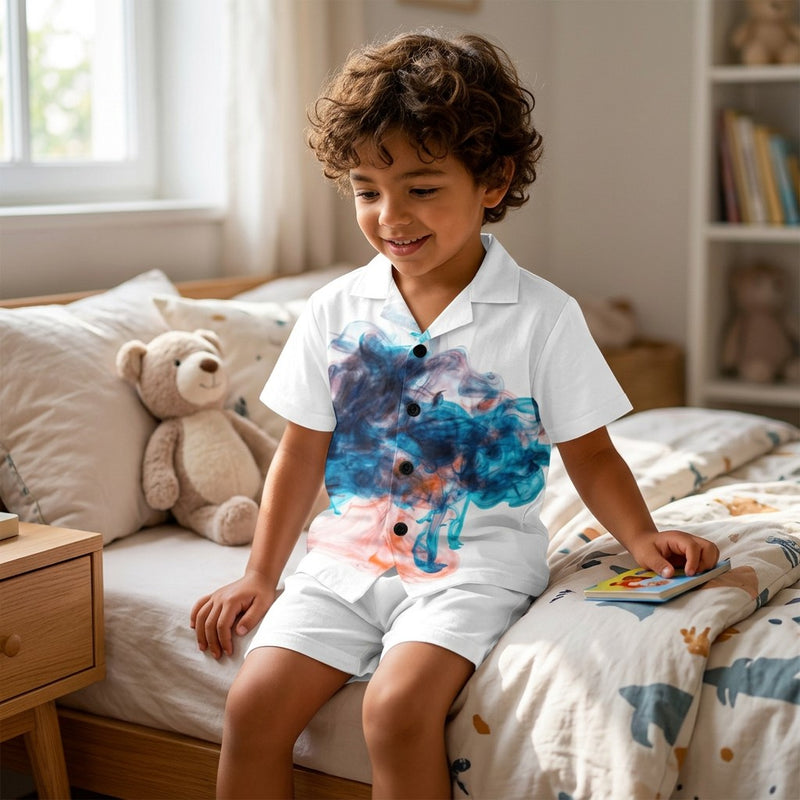 V-Neck Short Pajama Set